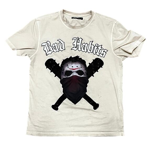 Ruko Studio Bad Habits Cream T-Shirt Size Medium - Picture 1 of 4